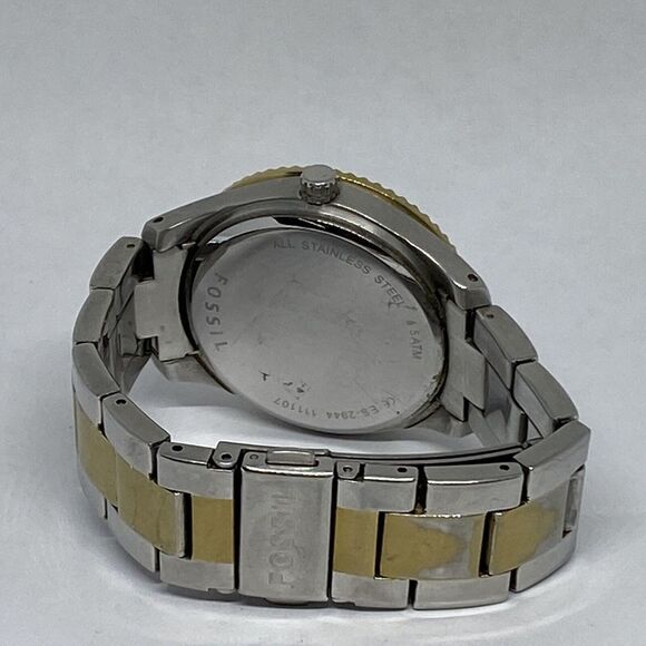 Fossil ES2944 Women's Gold Stainless Steel White Analog Dial Quartz Watch QB492 - Picture 10 of 12